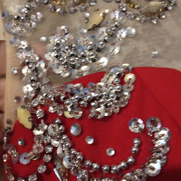 GORGEOUS RED EVENING GOWN - Picture 16 of 16